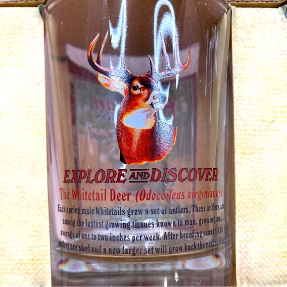 American Expedition Tumbler Glass Gift Set Wildlife Whitetail Majestic Deer - Picture 8 of 12